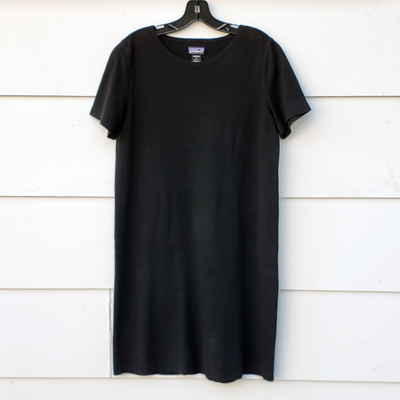 Patagonia Dresses & Skirts - Patagonia Black Short Sleeve Cotton Shift Dress